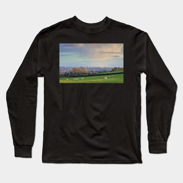 Above Cardiff Long Sleeve T-Shirt by RJDowns